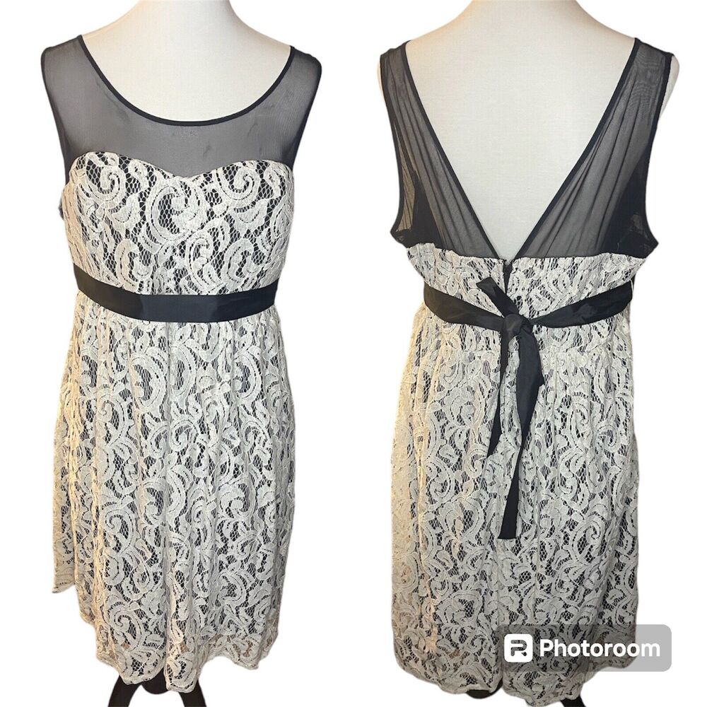 TORRID Dress w/ With LACE OVERLAY COCKTAIL PARTY DRESS Sz 18 Prom Homecoming